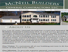 Tablet Screenshot of mcneilbuilders.com